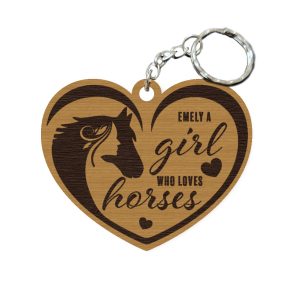 Naam sleutelhanger met paard 4